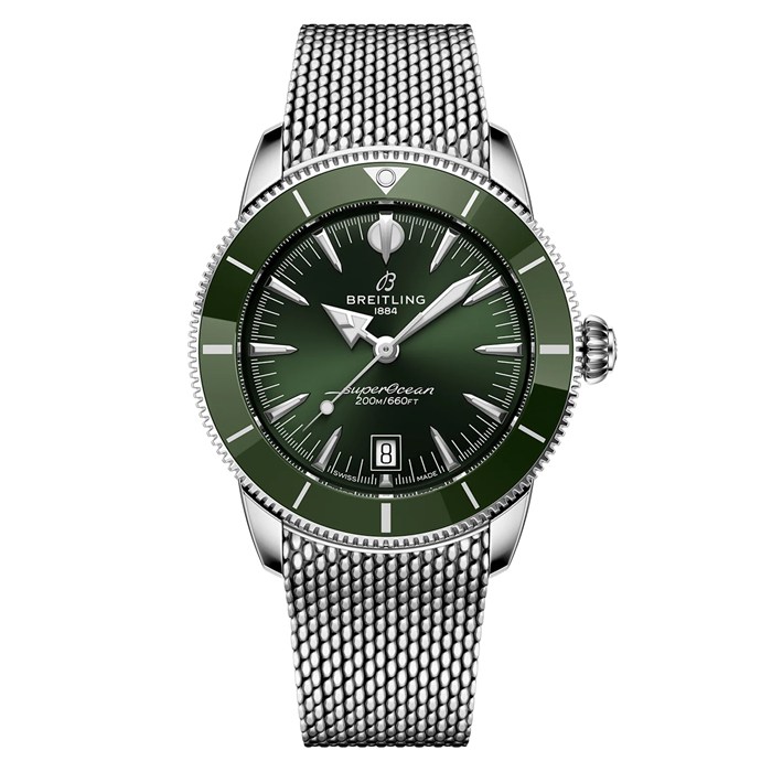 Breitling Superocean Heritage B31 Automatic 42mm Mens Watch Green AB3111361L1A1