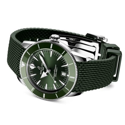 Breitling Superocean Heritage B31 Automatic 42mm Mens Watch Green Rubber AB3111361L1S1 - Image 4