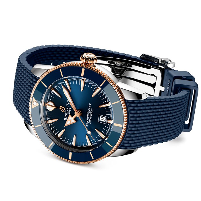 Breitling Superocean Heritage B31 Automatic 44mm Mens Watch Blue Rubber UB3112161C1S1 - Image 4