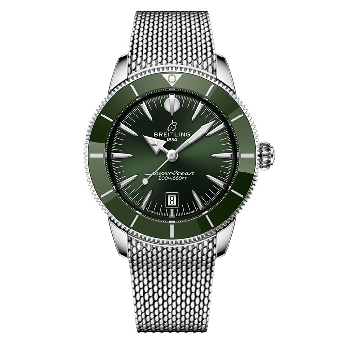 Breitling Superocean Heritage B31 Automatic 44mm Mens Watch Green AB3112361L1A1