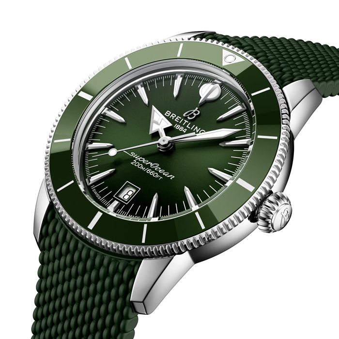 Breitling Superocean Heritage B31 Automatic 44mm Mens Watch Green Rubber AB3112361L1S1 - Image 3