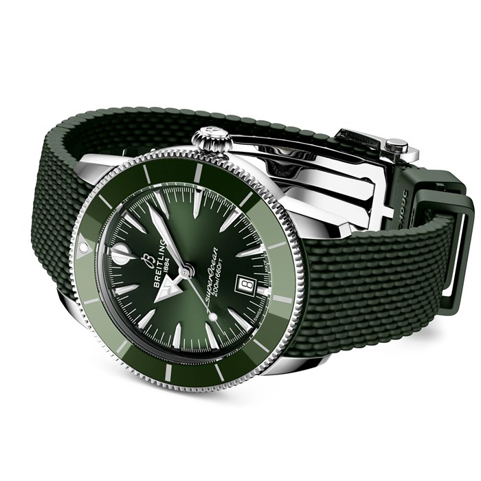 Breitling Superocean Heritage B31 Automatic 44mm Mens Watch Green Rubber AB3112361L1S1 - Image 4
