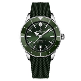 Breitling Superocean Heritage B31 Automatic 44mm Mens Watch Green Rubber AB3112361L1S1