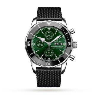 Breitling Superocean Heritage Chronograph 44 Stainless Steel Rubber Strap Watch A13313121L1S1