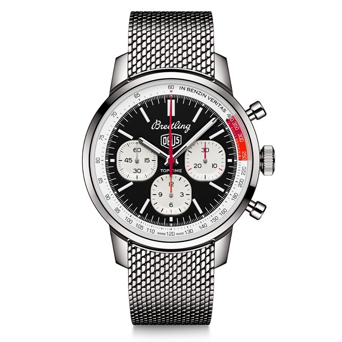 Breitling Top Time B01 Deus 41mm Mens Watch Stainless Steel AB01765A1B1A1
