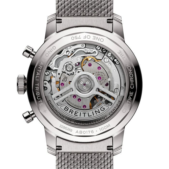 Breitling Top Time B01 Gino Bartali 41mm Mens Watch Stainless Steel AB01767A1C1A1 - Image 2