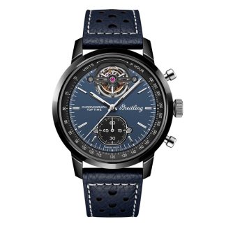 Breitling Top Time B21 Shelby Cobra Tourbillon 44mm Mens Watch Blue SB21251A1C1X1