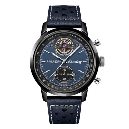 Breitling Top Time B21 Shelby Cobra Tourbillon 44mm Mens Watch Blue SB21251A1C1X1