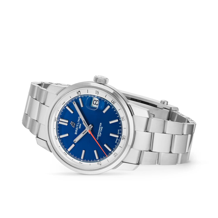 Breitling Top Time B31 38mm Mens Watch Blue Stainless Steel AB3113A71C1A1 - Image 3