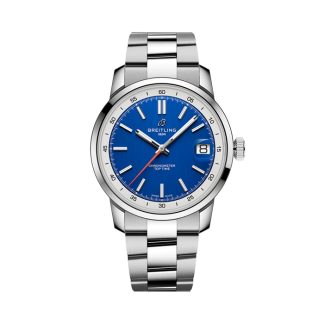 Breitling Top Time B31 38mm Mens Watch Blue Stainless Steel AB3113A71C1A1
