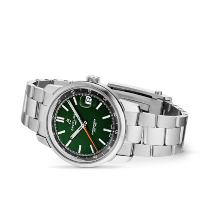 Breitling Top Time B31 38mm Mens Watch Green Stainless Steel AB3113171L1A1 - Image 3