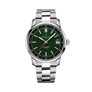 Breitling Top Time B31 38mm Mens Watch Green Stainless Steel AB3113171L1A1