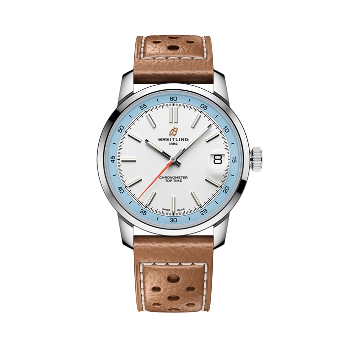 Breitling Top Time B31 38mm Mens Watch White AB3113281A1X1