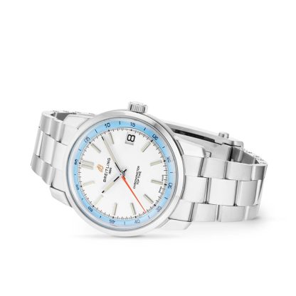 Breitling Top Time B31 38mm Mens Watch White Stainless Steel AB3113281A1A1 - Image 3
