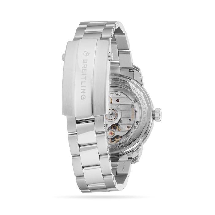 Breitling Top Time B31 38mm Mens Watch White Stainless Steel AB3113281A1A1 - Image 4