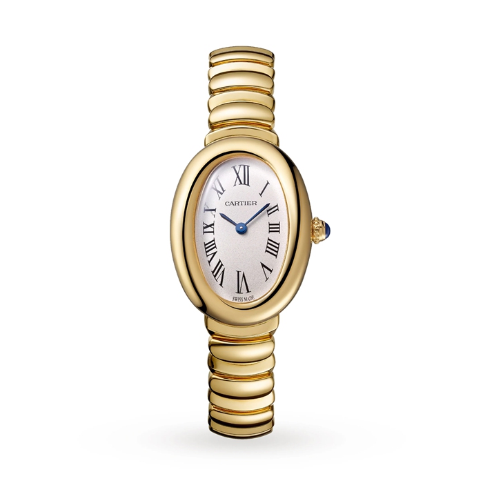 Cartier Baignoire De Cartier Watch Small Model Quartz Movement 18K Yellow Gold WGBA0043