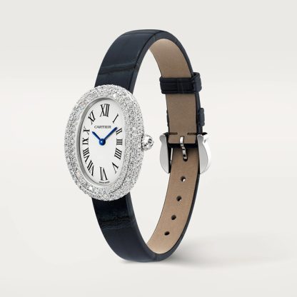 Cartier Baignoire Watch Small Model Quartz Movement 18K White Gold Case WJBA0049 - Image 2