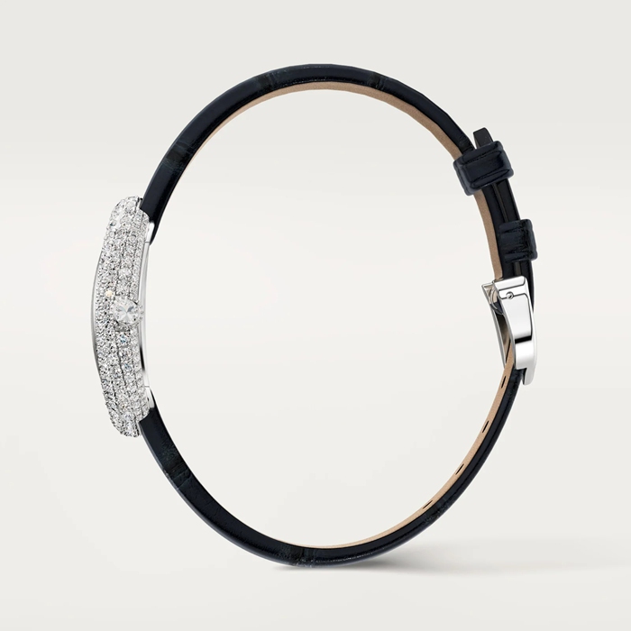 Cartier Baignoire Watch Small Model Quartz Movement 18K White Gold Case WJBA0049 - Image 3