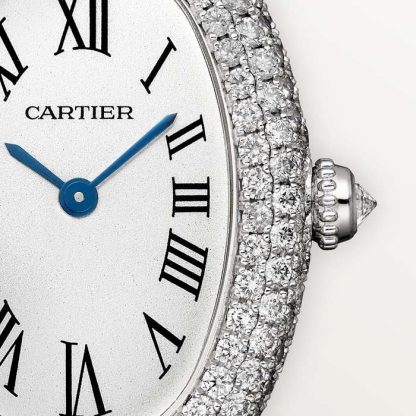 Cartier Baignoire Watch Small Model Quartz Movement 18K White Gold Case WJBA0049 - Image 4