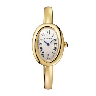 Cartier Baignoire Watch Small Model Size 15 Quartz Movement Yellow Gold Case WGBA0024