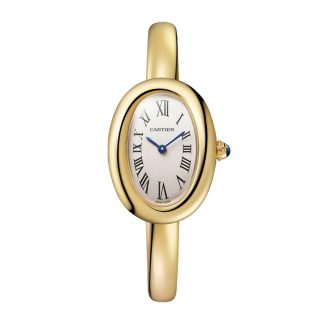 Cartier Baignoire Watch Small Model Size 16 Quartz Movement Yellow Gold Case WGBA0025