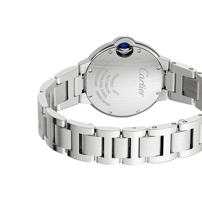 Cartier Ballon Bleu De Cartier Watch 33mm Automatic Movement Steel Diamonds W4BB0028 - Image 3