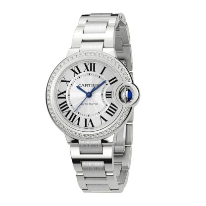 Cartier Ballon Bleu De Cartier Watch 33mm Mechanical Movement With Automatic Winding Steel Diamonds W4BB0023 - Image 2
