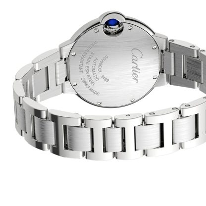 Cartier Ballon Bleu De Cartier Watch 33mm Mechanical Movement With Automatic Winding Steel Diamonds W4BB0023 - Image 4