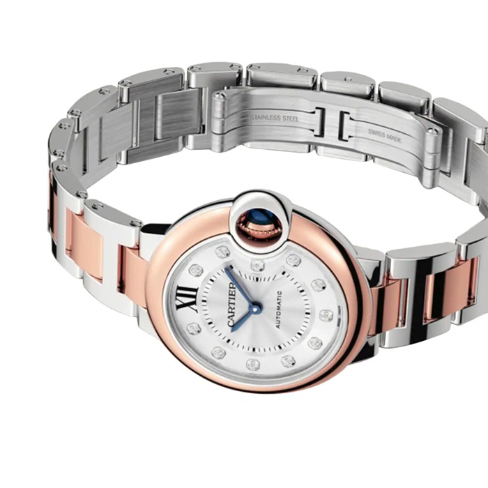 Cartier Ballon Bleu De Cartier Watch 33mm Mechanical Movement With Automatic Winding Steel Rose Gold W3BB0021 - Image 2