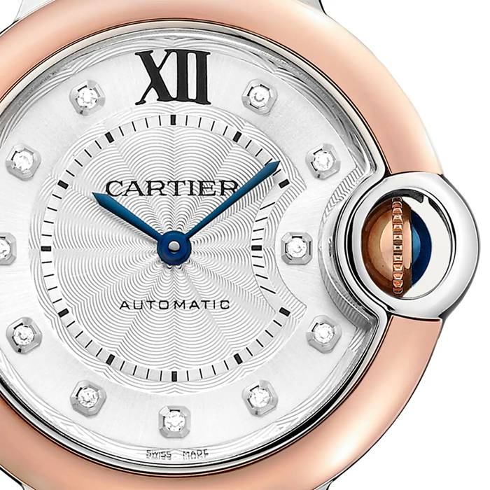 Cartier Ballon Bleu De Cartier Watch 33mm Mechanical Movement With Automatic Winding Steel Rose Gold W3BB0021 - Image 3