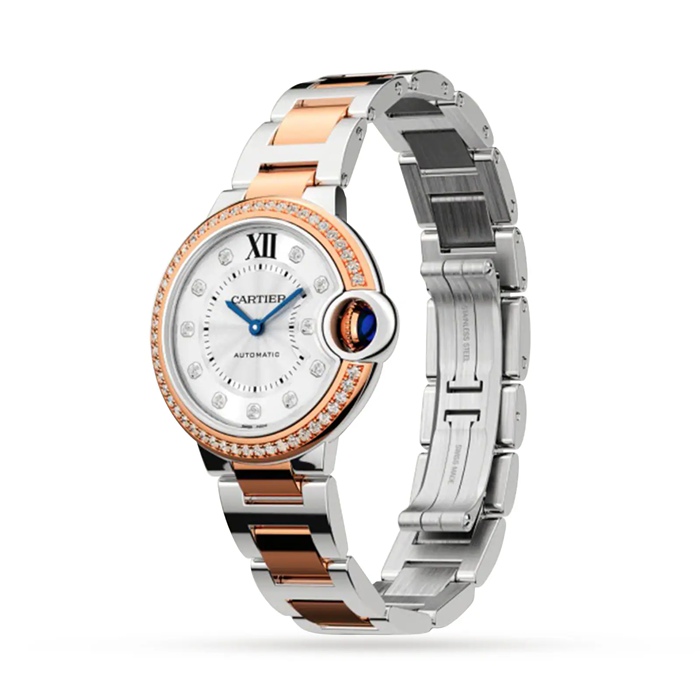 Cartier Ballon Bleu De Cartier Watch 33mm Mechanical Movement With Automatic Winding Steel Rose Gold W3BB0023 - Image 2