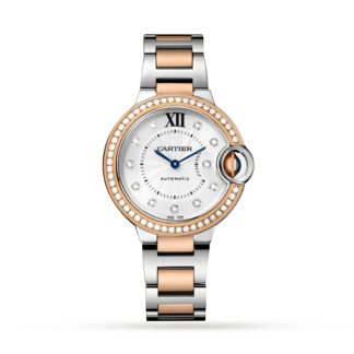 Cartier Ballon Bleu De Cartier Watch 33mm Mechanical Movement With Automatic Winding Steel Rose Gold W3BB0023
