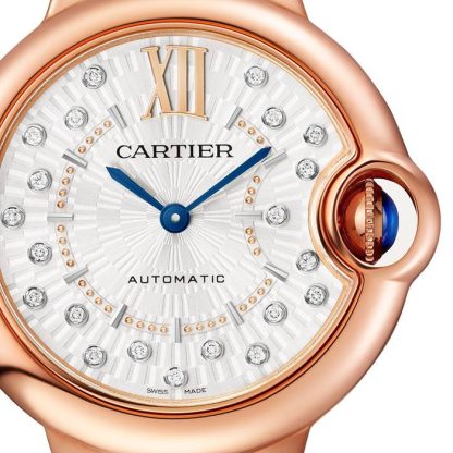 Cartier Ballon Bleu De Cartier Watch 33mm Self-Winding Mechanical Movement Rose Gold WGBB0052 - Image 4