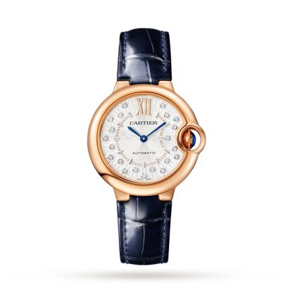 Cartier Ballon Bleu De Cartier Watch 33mm Self-Winding Mechanical Movement Rose Gold WGBB0052