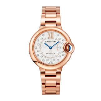 Cartier Ballon Bleu De Cartier Watch 33mm Self-Winding Mechanical Movement Rose Gold WGBB0054