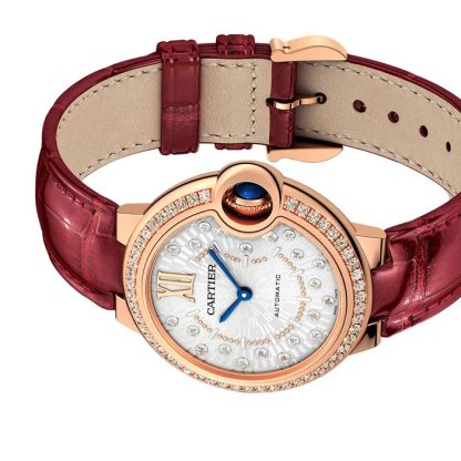 Cartier Ballon Bleu De Cartier Watch 33mm Self-Winding Mechanical Movement Rose Gold WJBB0080 - Image 4