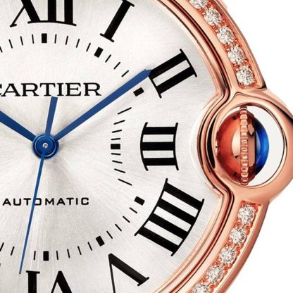 Cartier Ballon Bleu De Cartier Watch 36mm Mechanical Movement With Automatic Winding Rose Gold Diamonds WJBB0064 - Image 2