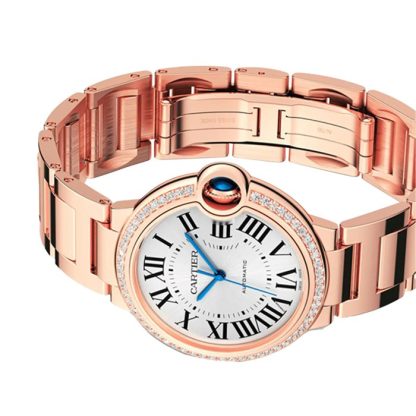 Cartier Ballon Bleu De Cartier Watch 36mm Mechanical Movement With Automatic Winding Rose Gold Diamonds WJBB0064 - Image 5