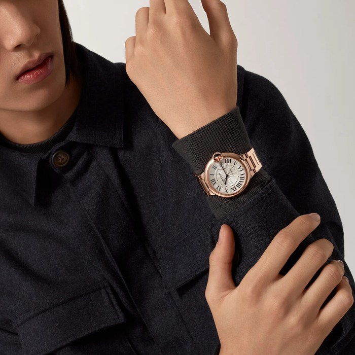Cartier Ballon Bleu De Cartier Watch 40mm Automatic Movement Rose Gold WGBB0039 - Image 3
