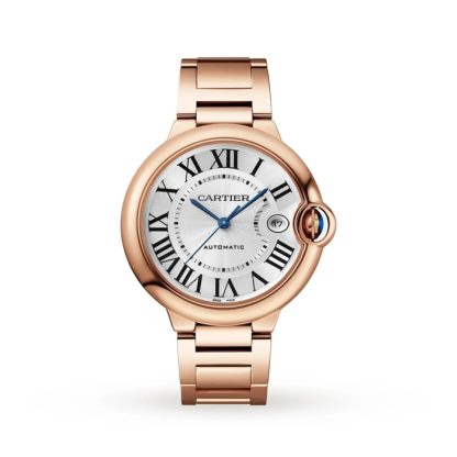 Cartier Ballon Bleu De Cartier Watch 40mm Automatic Movement Rose Gold WGBB0039