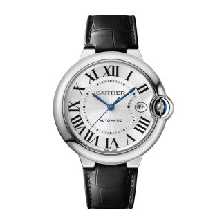 Cartier Ballon Bleu De Cartier Watch 40mm Automatic Movement Steel Leather WSBB0039