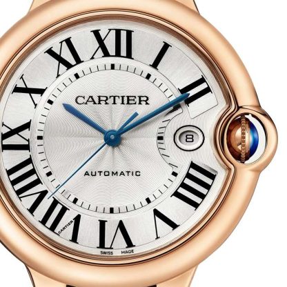Cartier Ballon Bleu De Cartier Watch 42mm Automatic Movement Rose Gold Leather WGBB0030 - Image 2