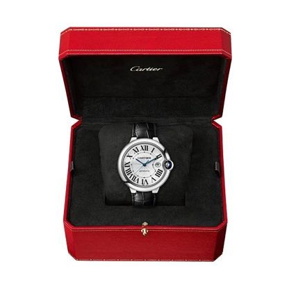 Cartier Ballon Bleu De Cartier Watch 42mm Steel Leather WSBB0026 - Image 2