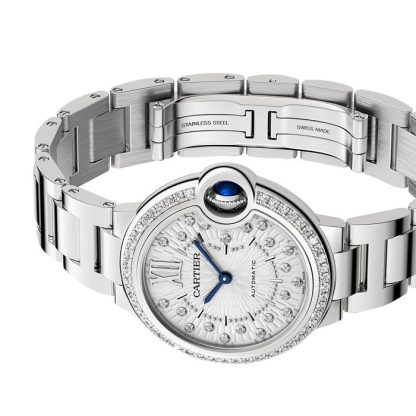 Cartier Ballon Bleu de Cartier watch 33 mm mechanical movement with automatic winding W4BB0035 - Image 4