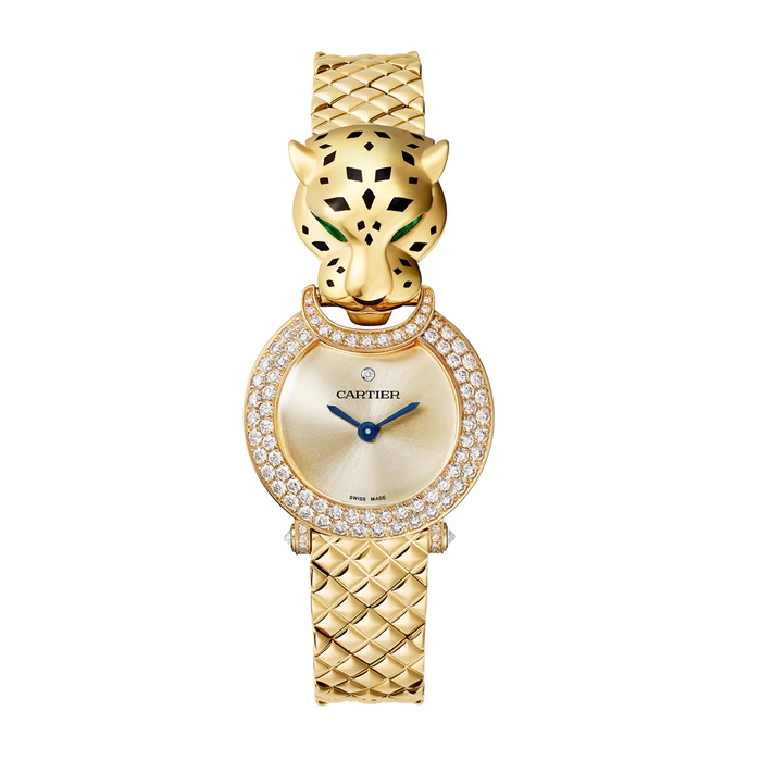 Cartier La Panthère Watch 23.6 mm Quartz Movement Yellow Gold HPI01526