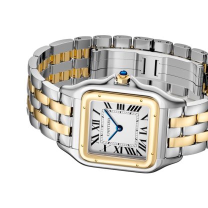 Cartier Panthère De Cartier Watch Large Model Quartz Movement Yellow Gold Steel W2PN0016 - Image 3