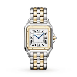 Cartier Panthère De Cartier Watch Large Model Quartz Movement Yellow Gold Steel W2PN0016