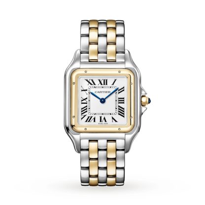 Cartier Panthère De Cartier Watch Large Model Quartz Movement Yellow Gold Steel W2PN0016