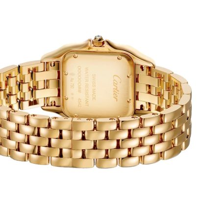 Cartier Panthère De Cartier Watch Medium Model Quartz Movement 18K Yellow Gold WJPN0043 - Image 2