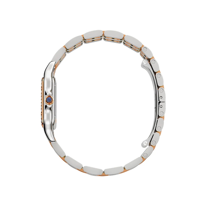 Cartier Panthère De Cartier Watch Medium Model Quartz Movement Rose Gold Steel Diamonds W3PN0010 - Image 4